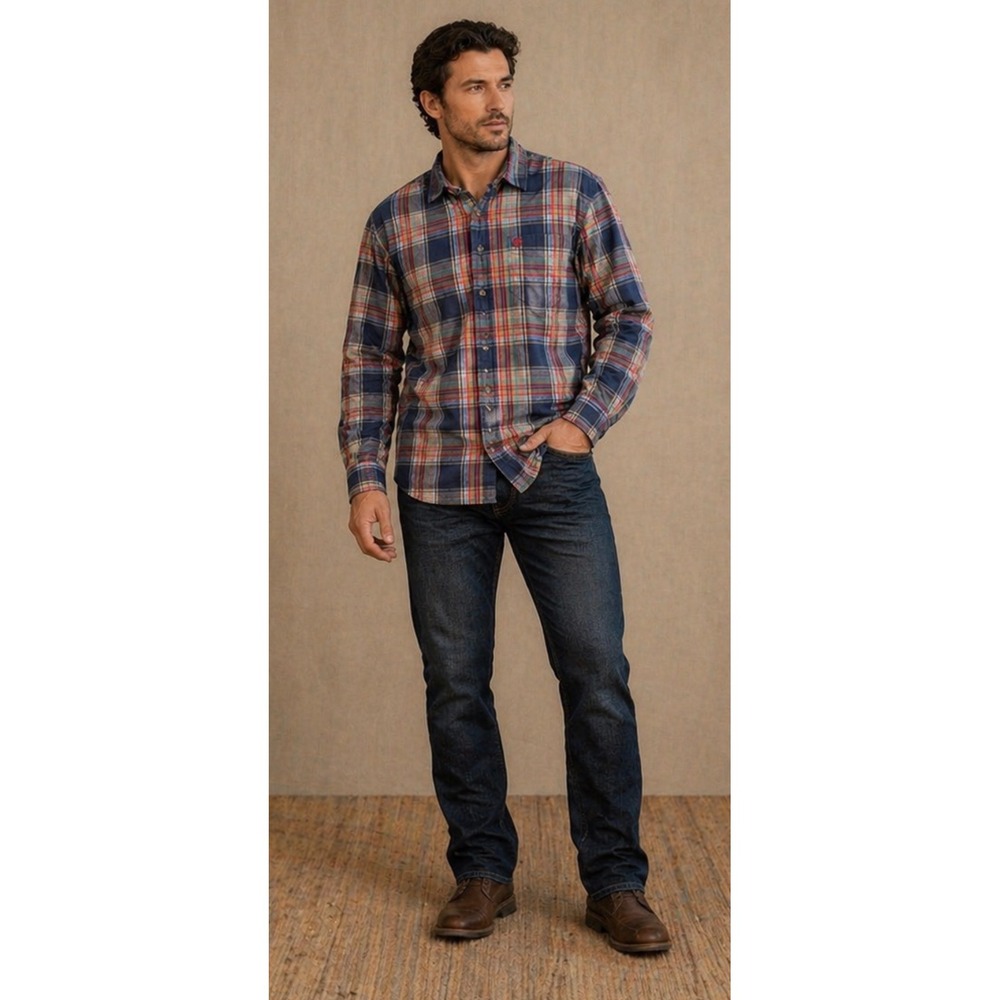 Ariat FR Plaid Flame Resistant Western Work Shirt XXL Rugged Outdoor CAT 2